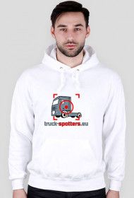 Bluza z kapturem Truck-Spotters.eu BIAŁA