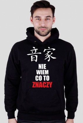Chińskie znaki bluza męska