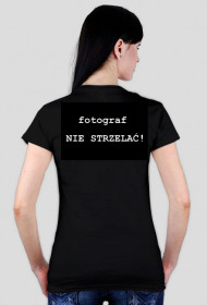 fotograf NIE STRZELAĆ! - czarna, damska