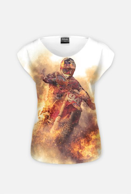 Fullprint motocross - damska koszulka motocyklowa