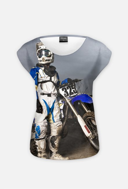 Full print motocross - damska koszulka motocyklowa