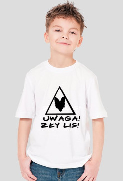 Koszulka Chłopięca "Zły Lis" Biała