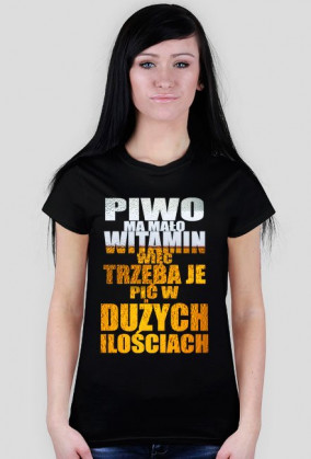 Piwo ma mało witamin damskie.