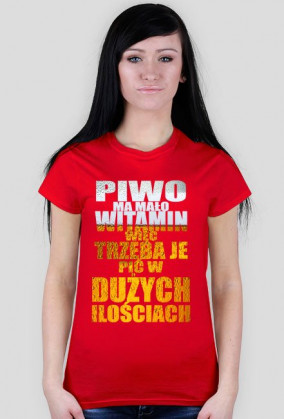Piwo ma mało witamin damskie.