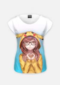 Koszulka fullprint ladies - Pikachu girl