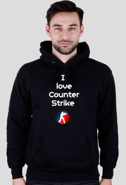 Bluza z kapturem i love cs