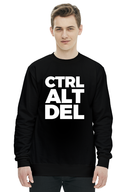 Bluza bez kaptura - CTRL, ALT, DEL - dziwneumniedziala.com