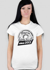 koszulka BMW FANCLUB biała damska