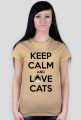 KEEP CALM and LOVE CATS - DAMSKI
