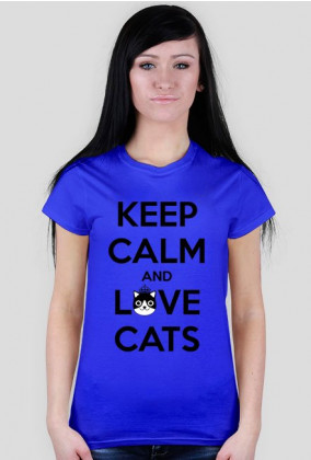 KEEP CALM and LOVE CATS - DAMSKI