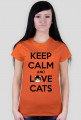 KEEP CALM and LOVE CATS - DAMSKI