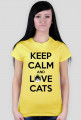 KEEP CALM and LOVE CATS - DAMSKI