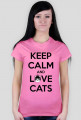 KEEP CALM and LOVE CATS - DAMSKI