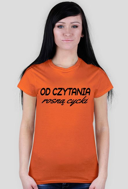 Koszulka Damska Od czytania rosną cycki