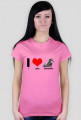 Koszulka "I love speedway" damska