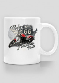 Kubek "Ride the historic route 66"