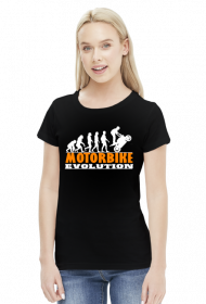 Motorbike Evolution - damska koszulka motocyklowa