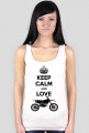 Keep Calm And Love Motocross - damska koszulka motocyklowa