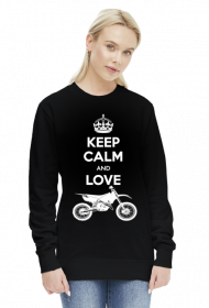 Keep Calm And Love Motocross - damska bluza motocyklowa