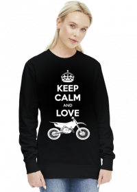 Keep Calm And Love Motocross - damska bluza motocyklowa