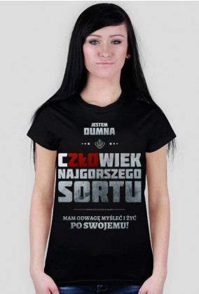 Koszulka Najgorszy Sort Polaków - damska