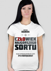 Koszulka Najgorszy Sort Polaków - damska, jasna