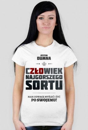 Koszulka Najgorszy Sort Polaków - damska, jasna