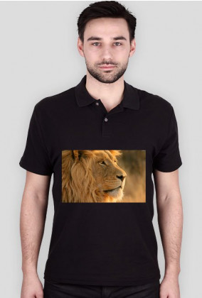 koszulak męska z lwem