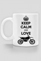 Kubek Keep Calm And Love Motocross