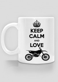 Kubek Keep Calm And Love Motocross