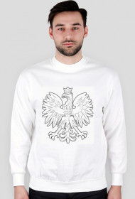 Bluza męska, nadruk: Orzeł w koronie