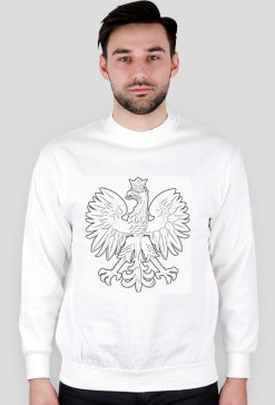 Bluza męska, nadruk: Orzeł w koronie