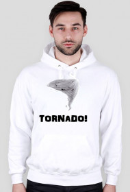 TORNADO! bluza z kapturem biała