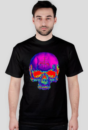 psychedelic skull