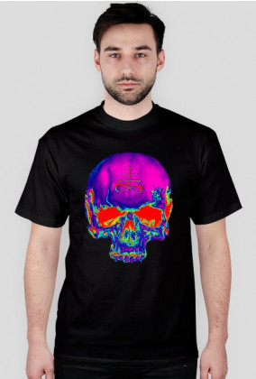 psychedelic skull