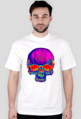psychedelic skull