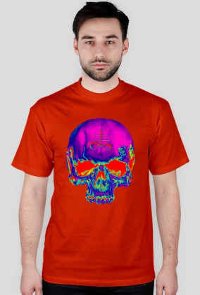 psychedelic skull