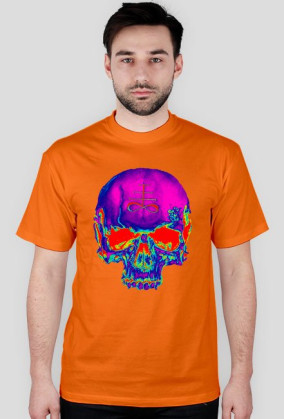 psychedelic skull
