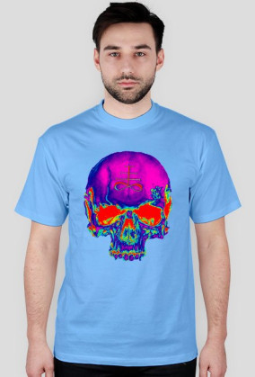 psychedelic skull