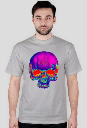 psychedelic skull