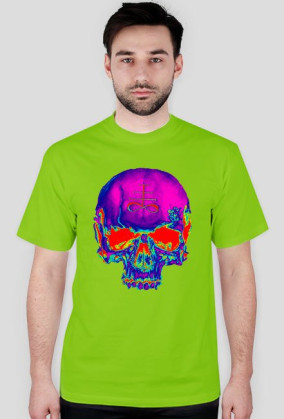 psychedelic skull
