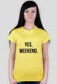 For Example, koszulka z nadrukiem - yes, weekend