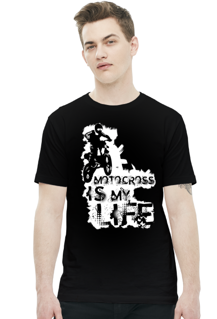 Motocross is my life - męska koszulka motocyklowa