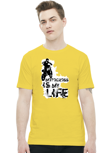 Motocross is my life - męska koszulka motocyklowa