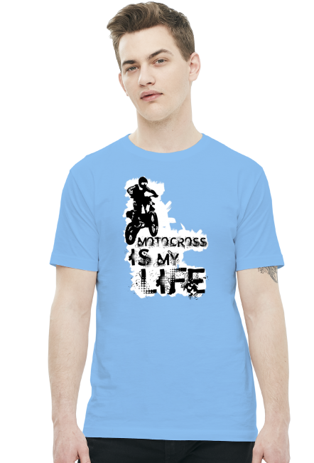 Motocross is my life - męska koszulka motocyklowa