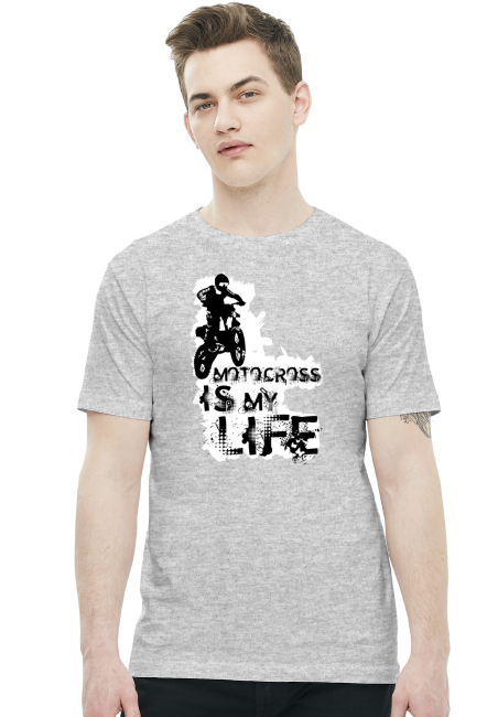 Motocross is my life - męska koszulka motocyklowa
