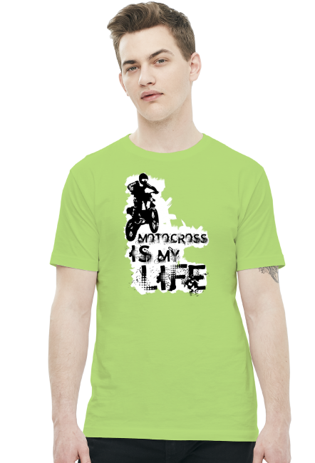 Motocross is my life - męska koszulka motocyklowa