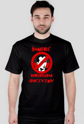ŚMIERĆ WROGOM OJCZYZNY, ANTY OUN-UPA, T-SHIRT CZARNY