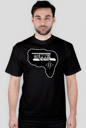 WHITE PATRIOT, T-SHIRT CZARNY