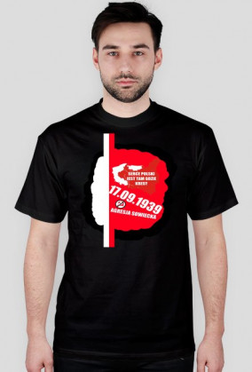 SERCE POLSKI JEST TAM GDZIE KRESY, T-SHIRT CZARNY